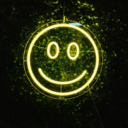 Smiley LED Neon Sign