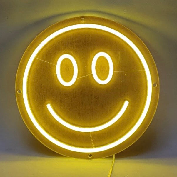 Smiley LED Neon Sign